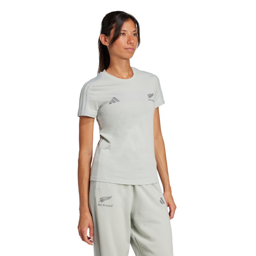 Maglietta da rugby da donna adidas All Blacks argento