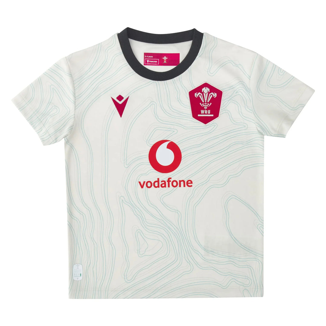 Macron Wales Rugby Replica Away Shirt 2025/26 Kids
